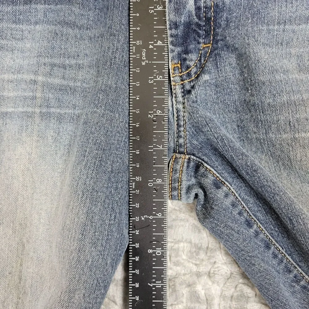 Vintage American Eagle Jeans Womens 6 Blue Favorite Fit Distressed Flare Y2K